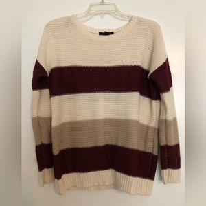 Forever 21 color block knitted sweater